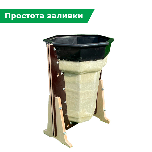 Комплект форм для парковочного столбика (570х570х690) в опалубке