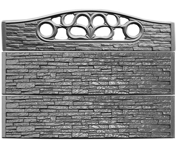 Заборная секция №35 «Жигулёвская гора» (сквозной верх)