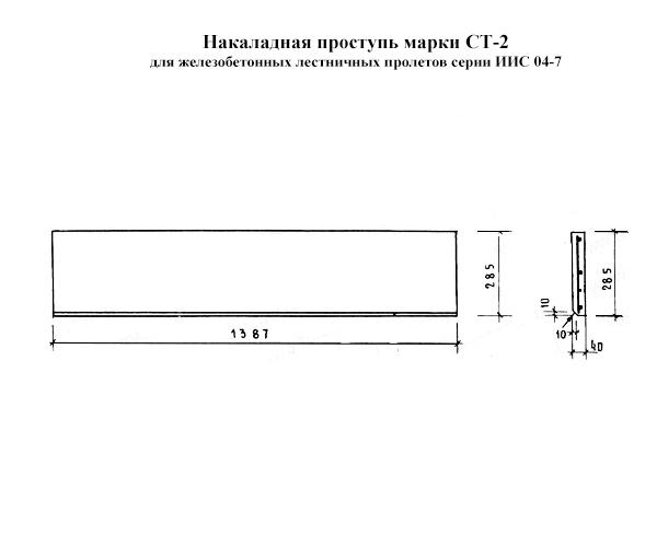 Форма для накладной проступи СТ-2 (серия ИИС 04-7)