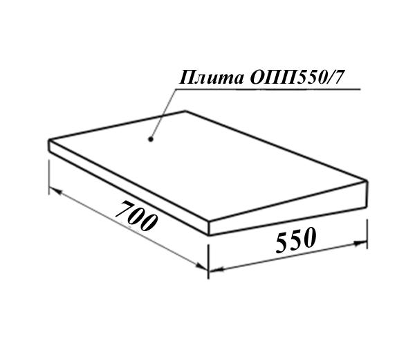 Форма для плиты односкатной ОПП (ТИП 7)